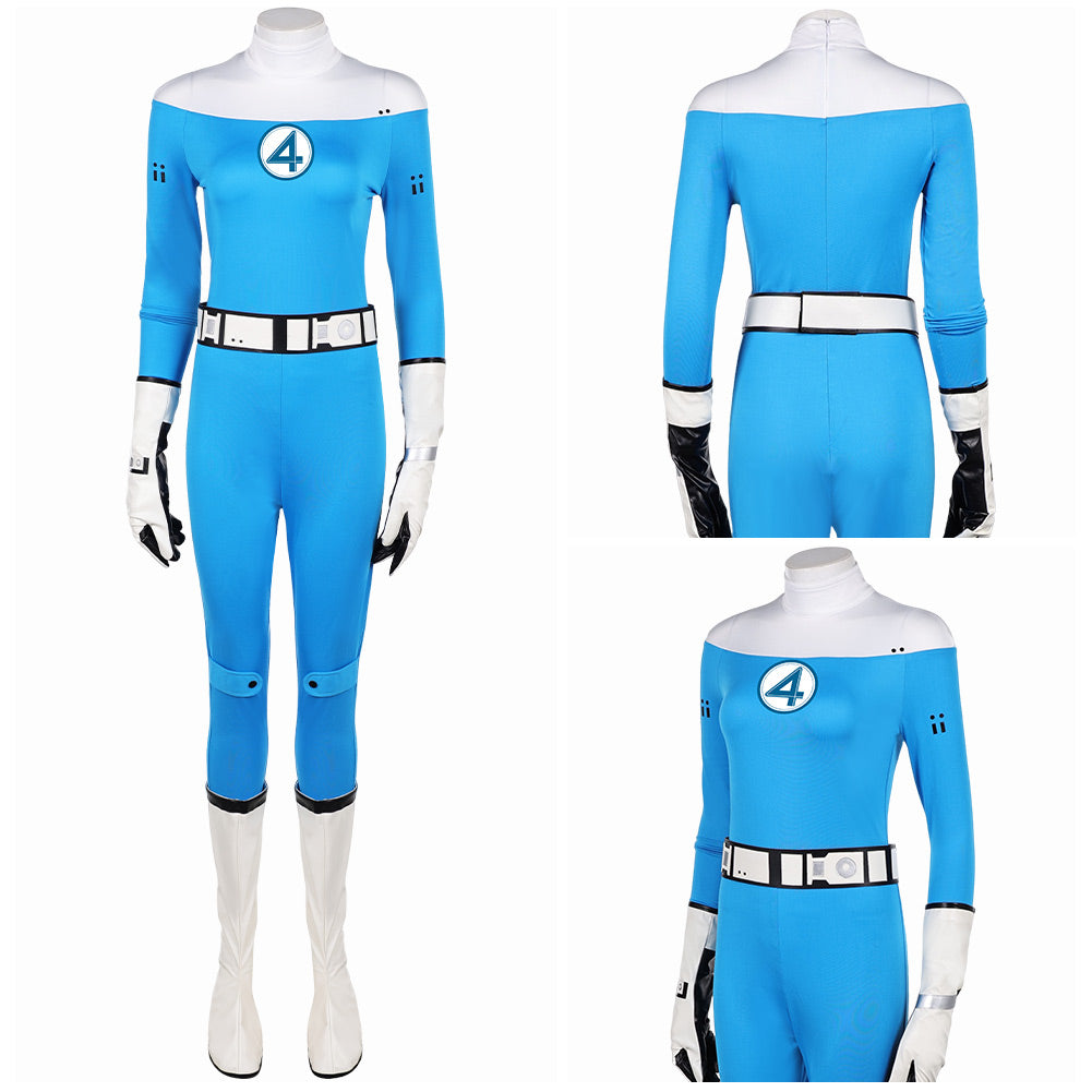 Invisible Woman Sue Storm Jumpsuit The Fantastic Four: First Steps Cosplay Outfits
