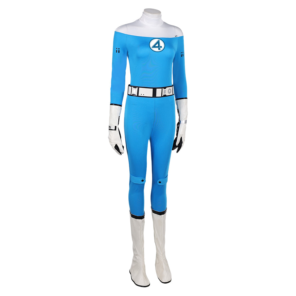 Invisible Woman Sue Storm Jumpsuit The Fantastic Four: First Steps Cosplay Outfits