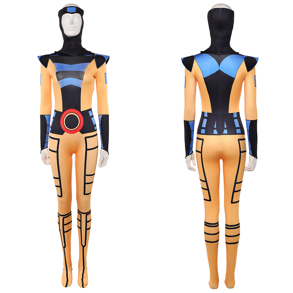 Jean Grey gelb Jumpsuit X-Men '97 Jean Cosplay Kostüm