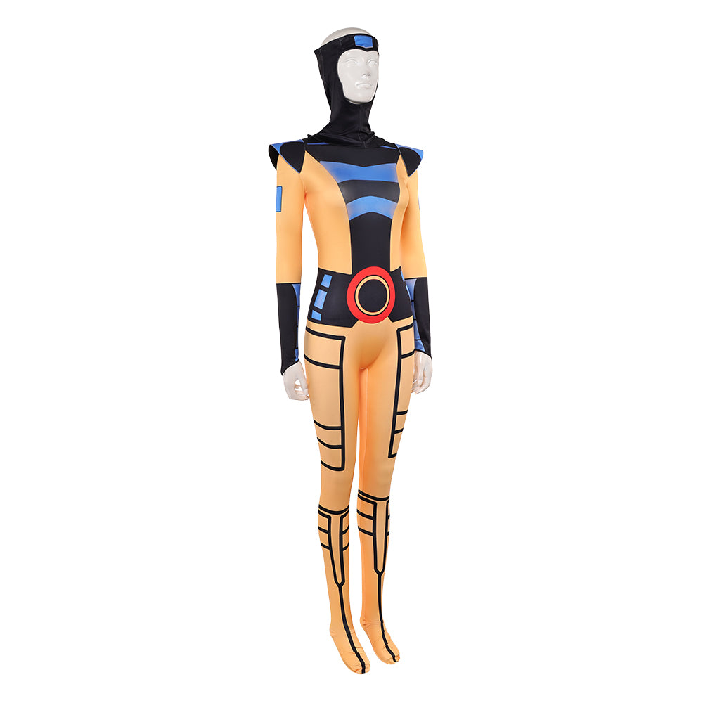 Jean Grey gelb Jumpsuit X-Men '97 Jean Cosplay Kostüm
