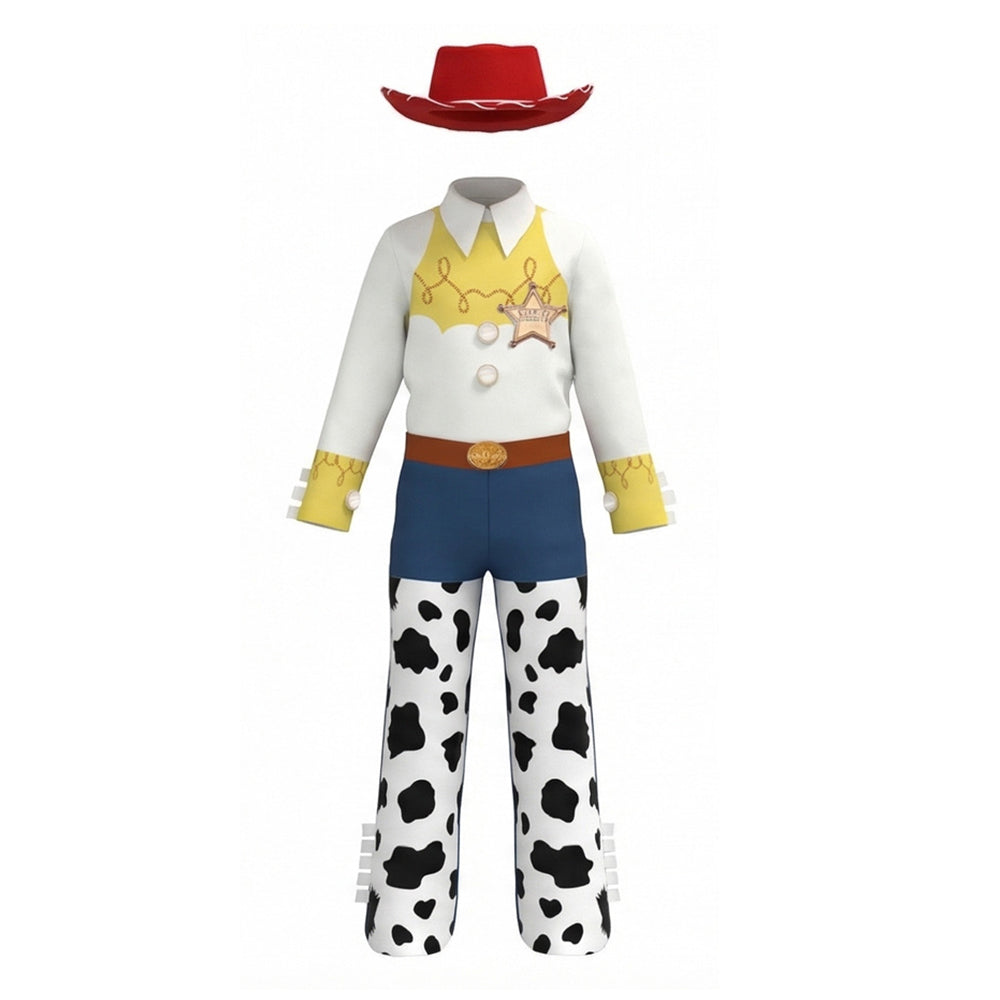 Jessie gelb blau weiß Kinder Kostüm Set Toy Story Jessie Cosplay Outfit