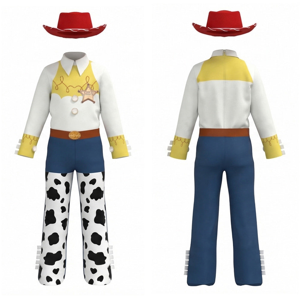 Jessie gelb blau weiß Kinder Kostüm Set Toy Story Jessie Cosplay Outfit