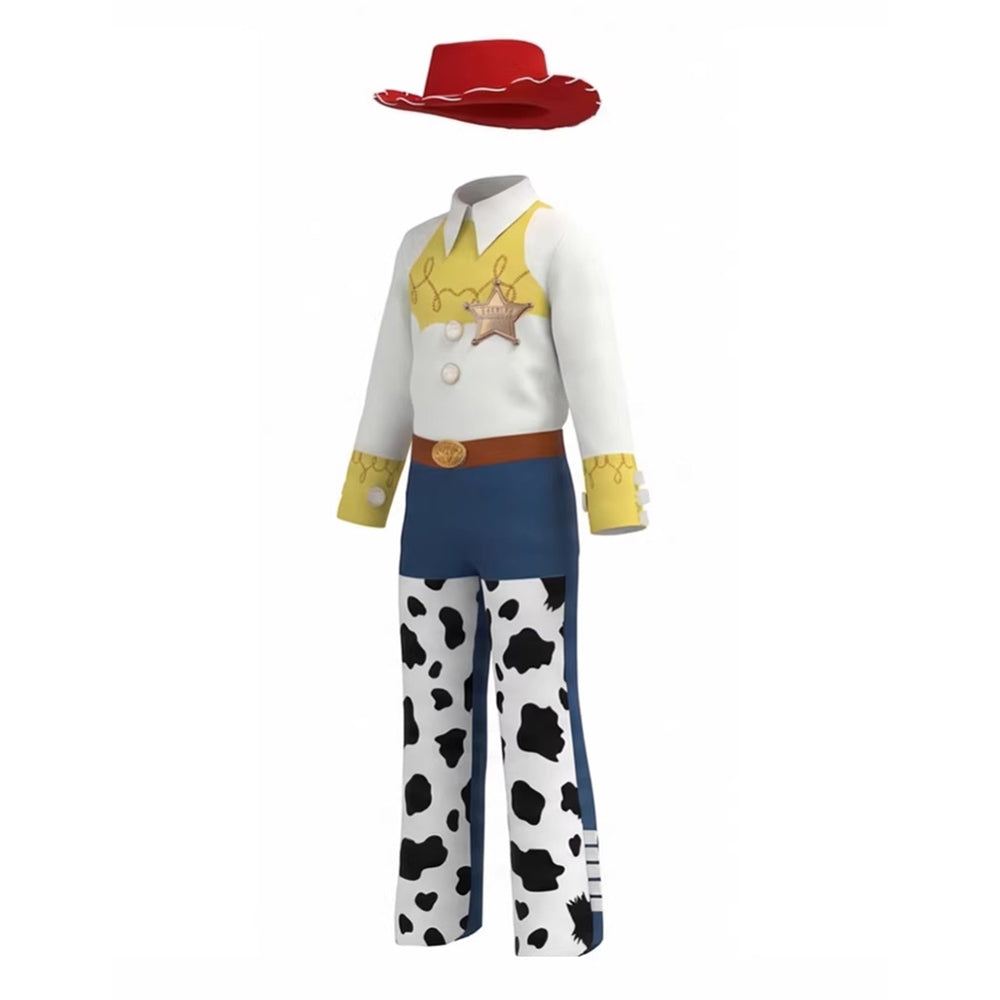 Jessie gelb blau weiß Kinder Kostüm Set Toy Story Jessie Cosplay Outfit