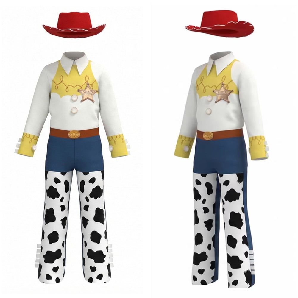 Jessie gelb blau weiß Kinder Kostüm Set Toy Story Jessie Cosplay Outfit