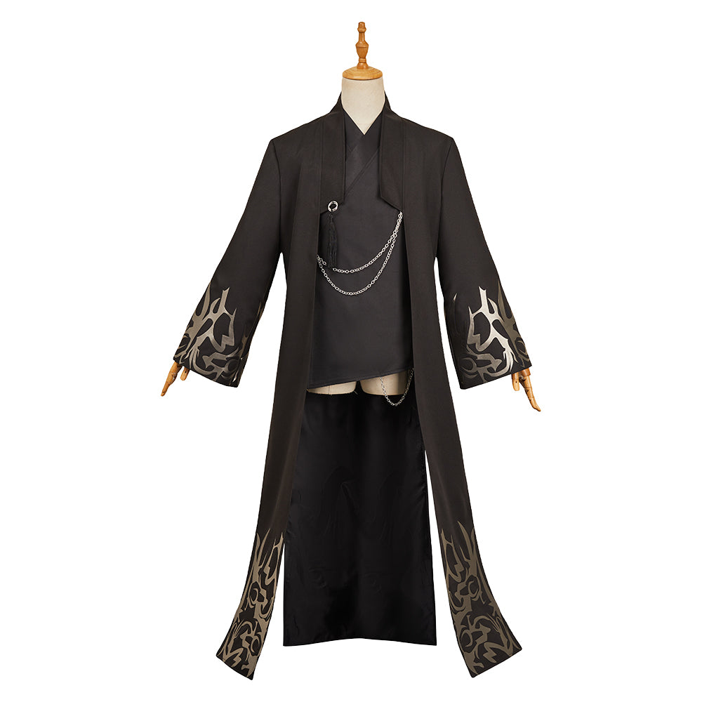 Jinu Saja schwarz Outfits KPOP Demon Hunters Saja Boys Jinu Cosplay Kostüm