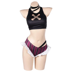 Jinx braun Kostüm Set League of Legends Jinx Cosplay Outfit