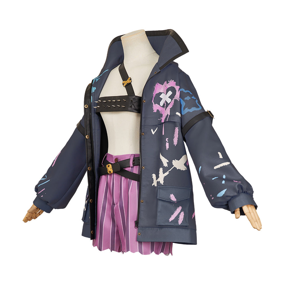 Jinx Kostüm Set 2024 Arcane: League of Legends Jinx Cosplay Outfits