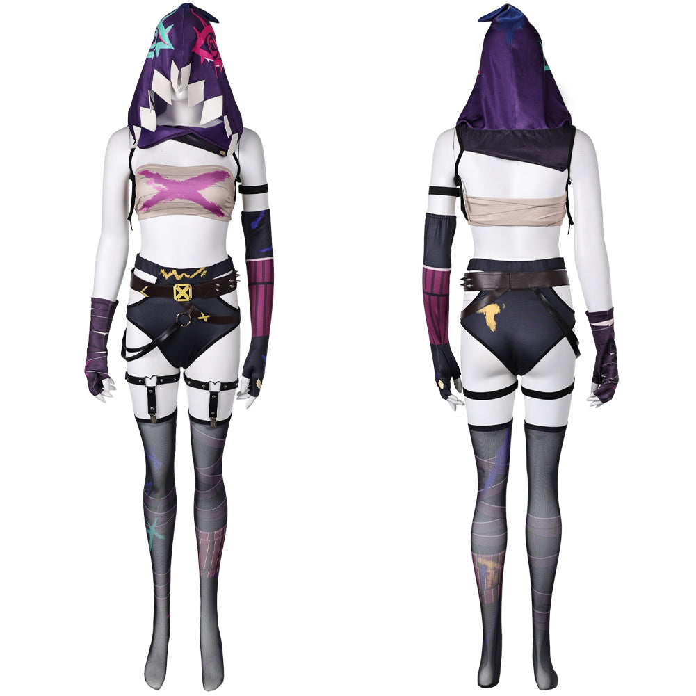 Jinx Sexy Kostüm League of Legends Jinx Cosplay Outfits