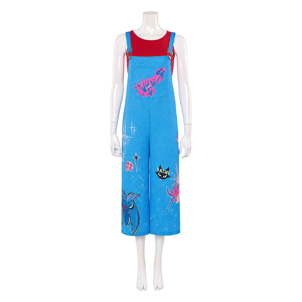 Jo blau Kostüm Set Forgotten Island 2026 Jo Cosplay Outfit