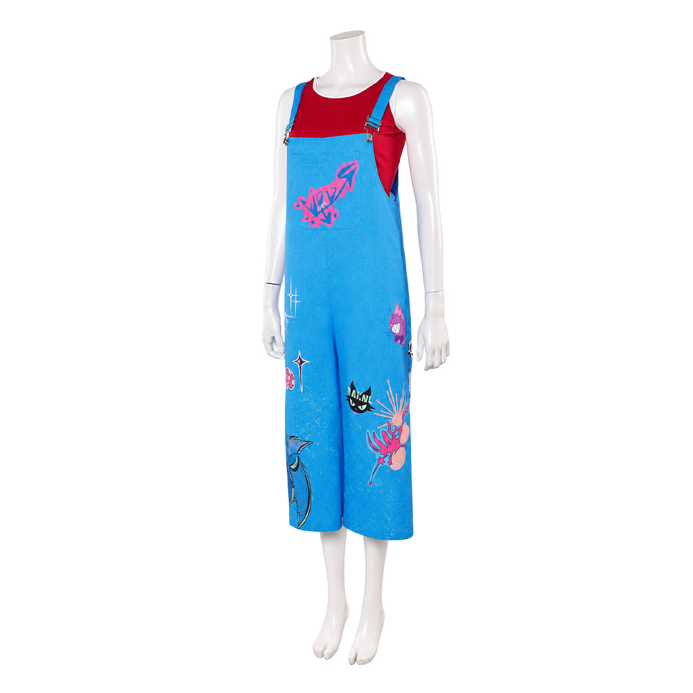 Jo blau Kostüm Set Forgotten Island 2026 Jo Cosplay Outfit