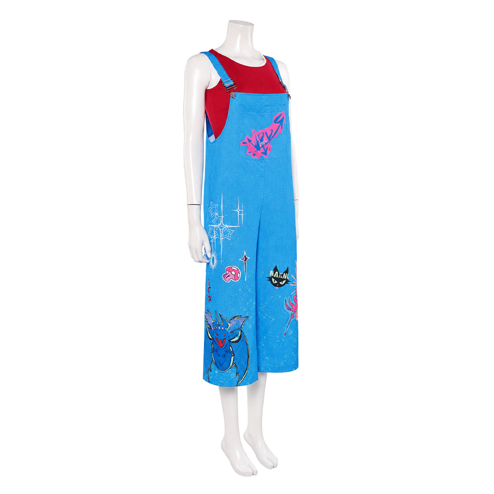 Jo blau Kostüm Set Forgotten Island 2026 Jo Cosplay Outfit