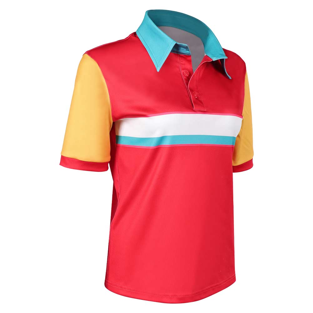 Jo rot Shirt Forgotten Island 2026 Jo Cosplay Kostüm