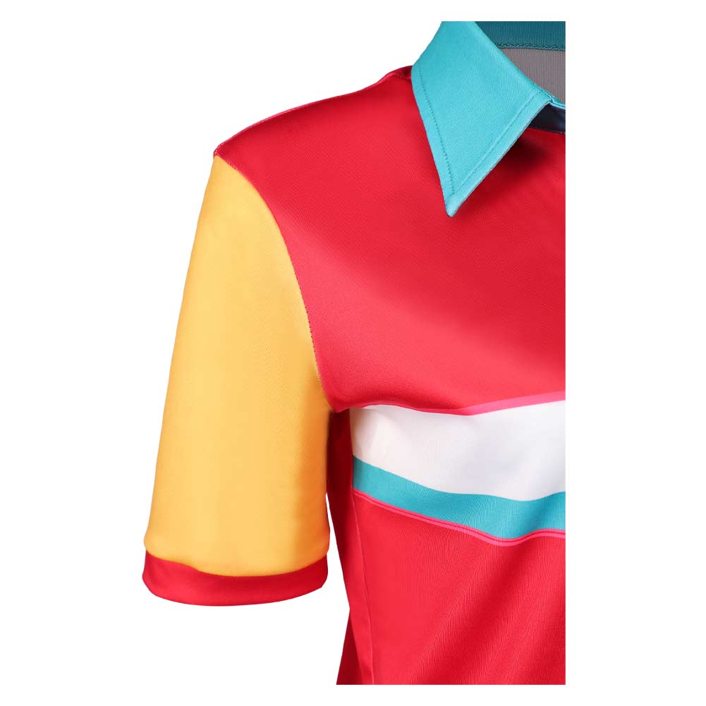 Jo rot Shirt Forgotten Island 2026 Jo Cosplay Kostüm