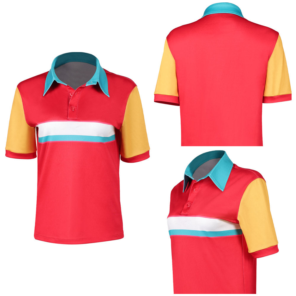 Jo rot Shirt Forgotten Island 2026 Jo Cosplay Kostüm