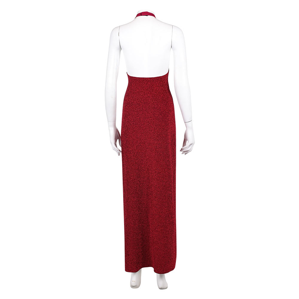John Wick Ballerina 2025 Eve Macarro rot Kleid Cosplay Outfits