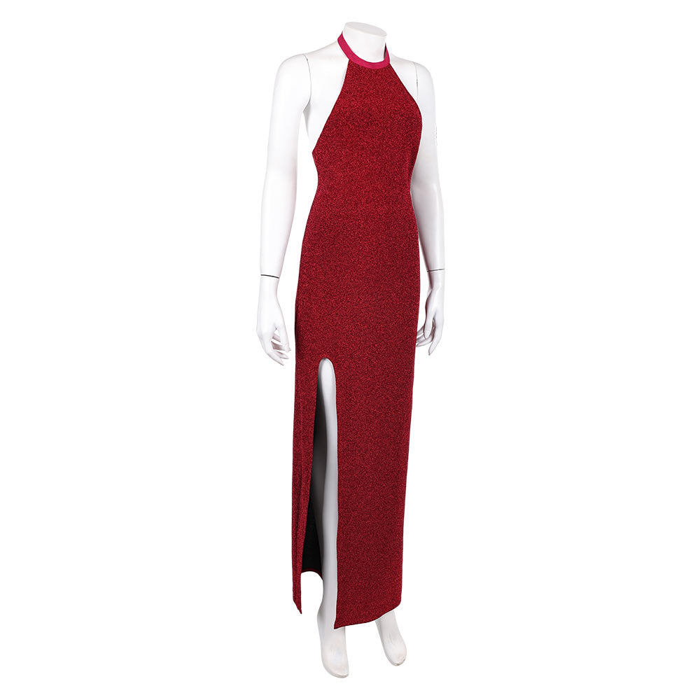 John Wick Ballerina 2025 Eve Macarro rot Kleid Cosplay Outfits