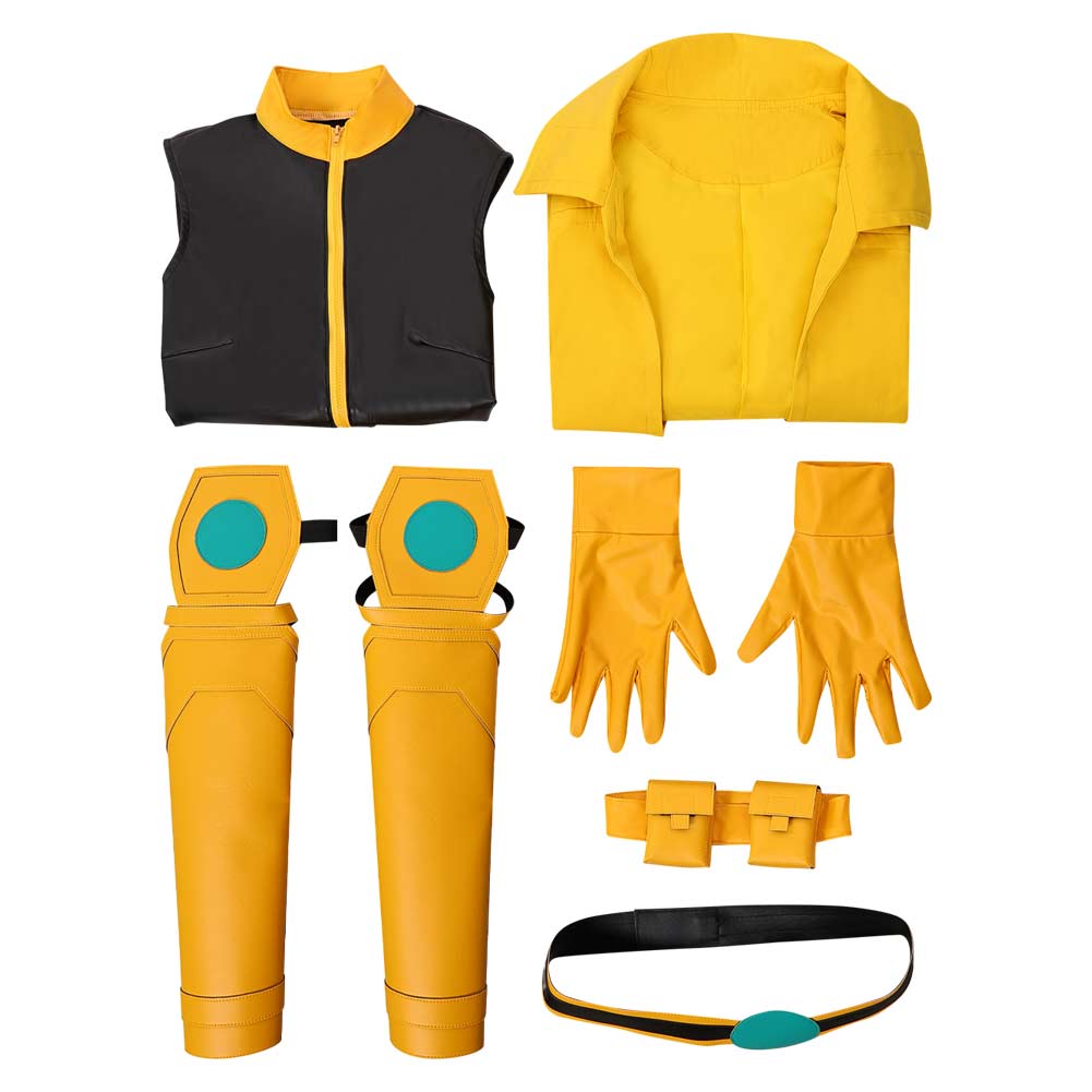 Jubilation Lee gelb Kostüm Set X-Men '97 Jubilee Cosplay Outfit