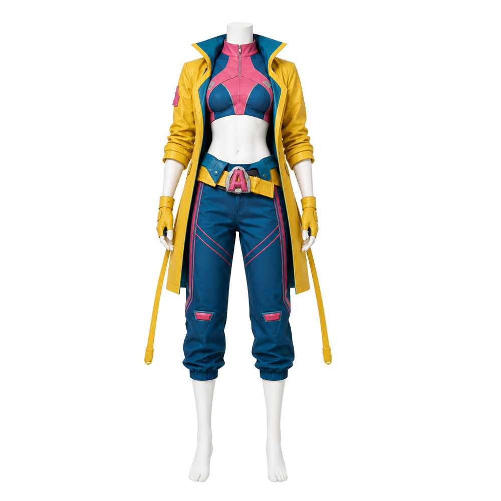 Jubilee gelb Kostüm Set Marvel Rivals Jubilee Cosplay Outfit 