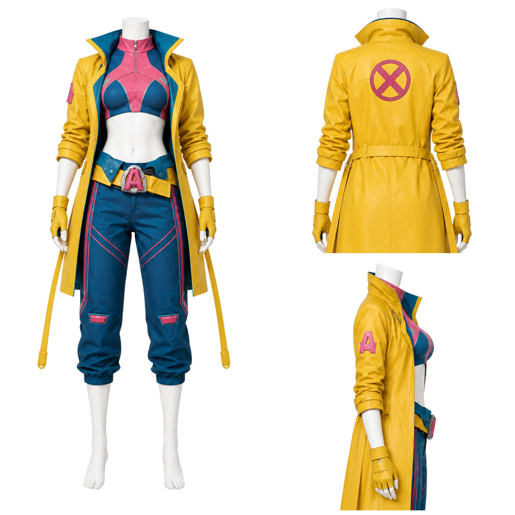 Jubilee gelb Kostüm Set Marvel Rivals Jubilee Cosplay Outfit 