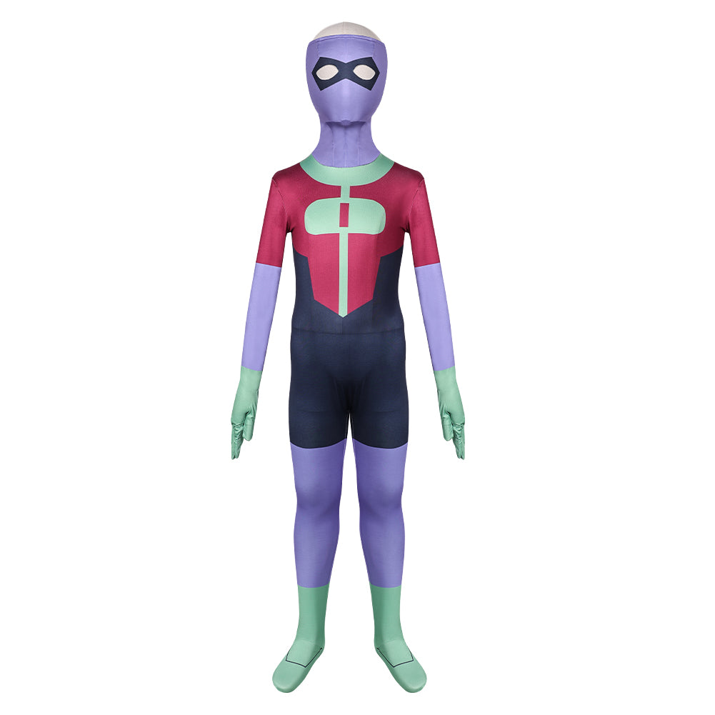 Jungen Kid Omni-Man Jumpsuit Invincible Oliver Grayson Cosplay Outfits