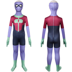 Jungen Kid Omni-Man Jumpsuit Invincible Oliver Grayson Cosplay Outfits