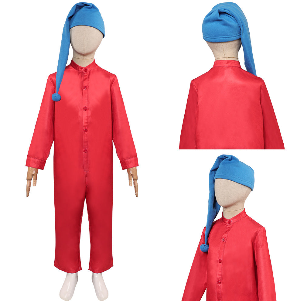 Jungen Schnettwittchen Zwerge rot Kostüm Cosplay Outfits