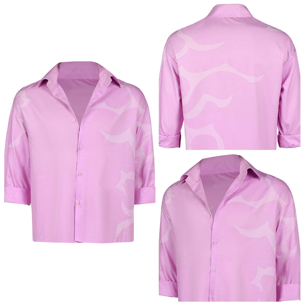K-Pop: Demon Hunters Saja Boys Jinu rosa Hemd Cosplay Outfits