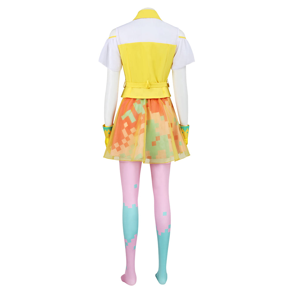 Kamen Rider Poppy gelb Kostüm Set Kamen Rider Ex-Aid Kamen Rider Poppy Cosplay Outfit