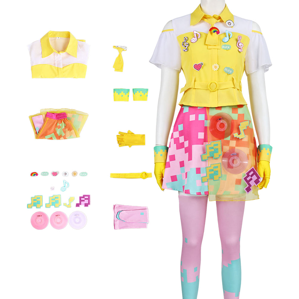 Kamen Rider Poppy gelb Kostüm Set Kamen Rider Ex-Aid Kamen Rider Poppy Cosplay Outfit