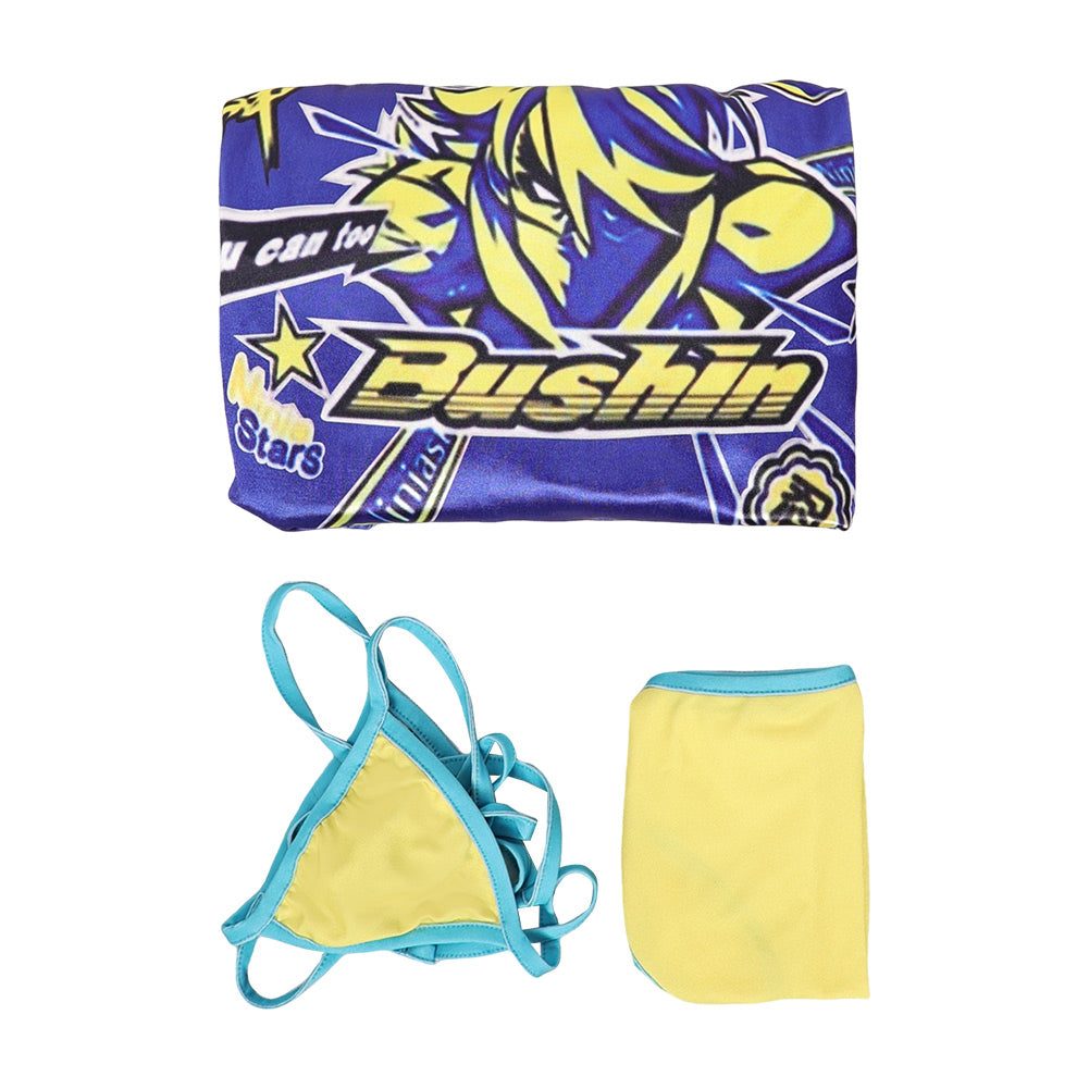 Kimberly Jackson blau Kostüm Set Street Fighter Kimberly Cosplay Outfits