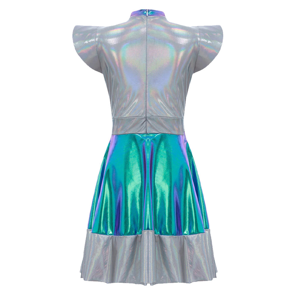 Kinder Alien Kleid Cosplay Kostüm Outfits Halloween Karneval Anzug