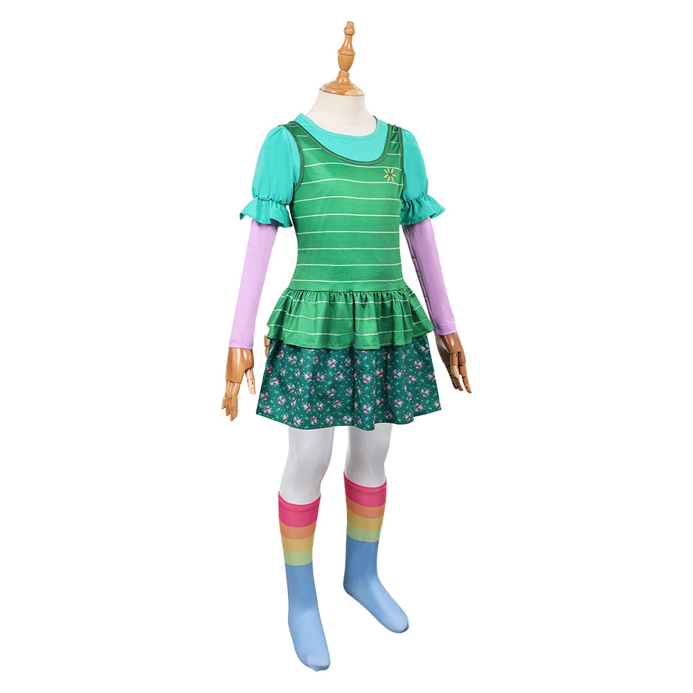 Kinder Bonnie Anderson grün Kostüm Set Toy Story 2026 Bonnie Cosplay Outfit