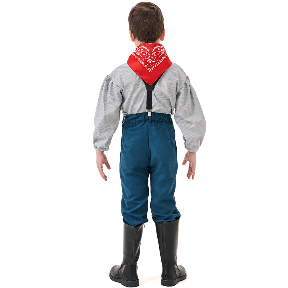 Kinder Cosplay Kostüm Outfits Halloween Karneval Anzug Bauer