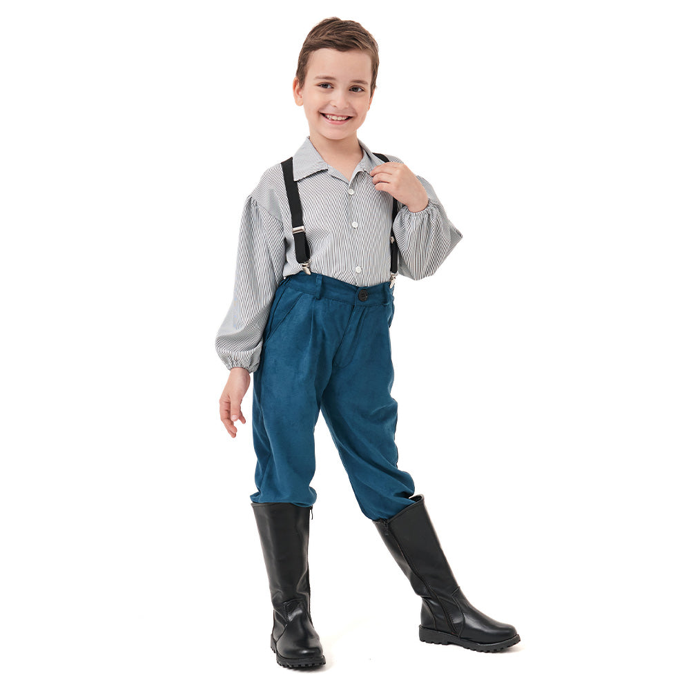 Kinder Cosplay Kostüm Outfits Halloween Karneval Anzug Bauer