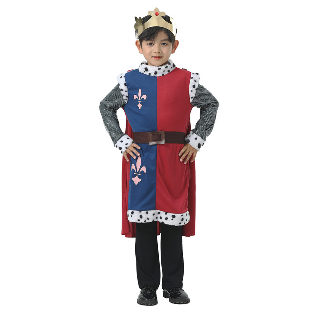 Kinder Cosplay Kostüm Outfits Halloween Karneval Anzug Kinder Mittelalterliche Könige