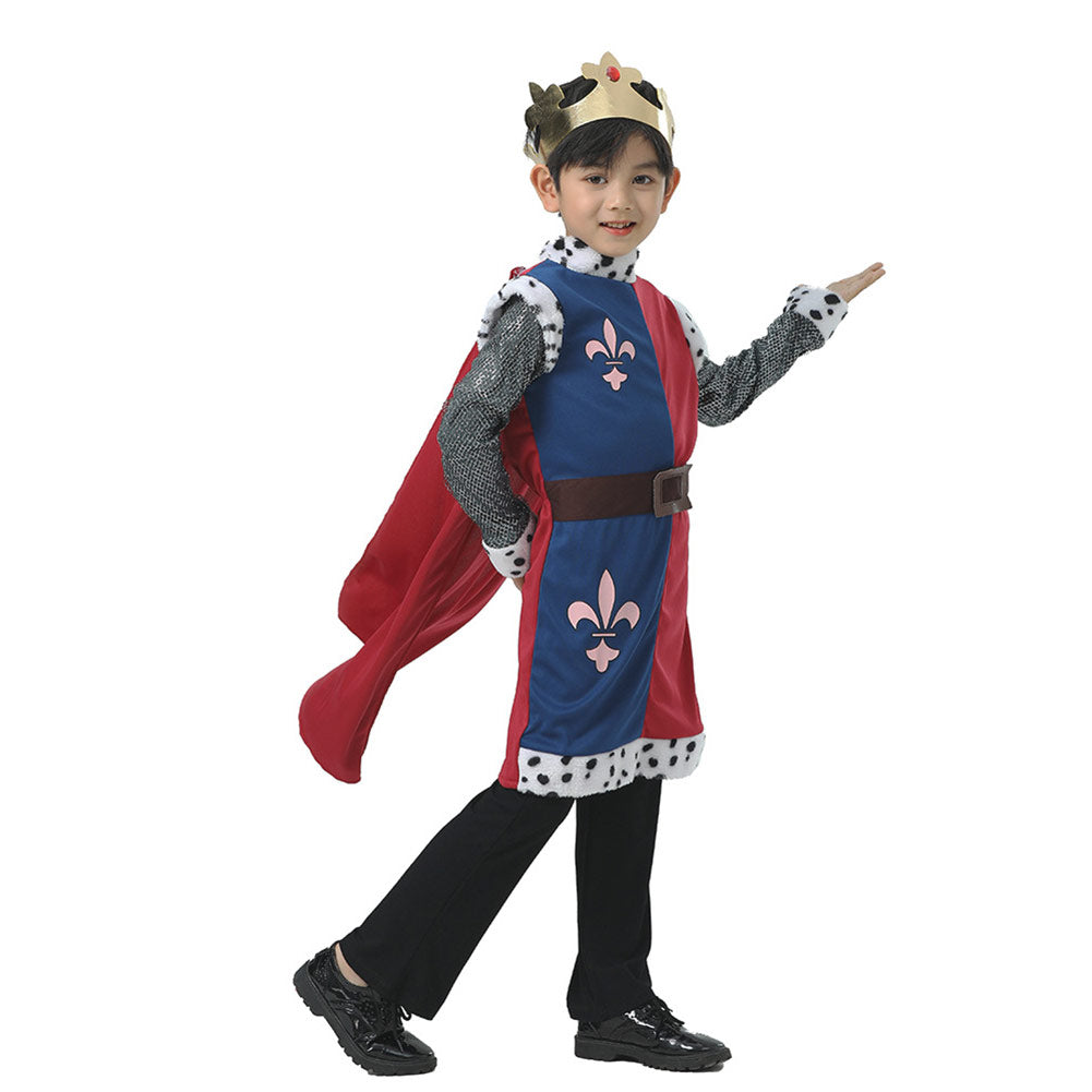 Kinder Cosplay Kostüm Outfits Halloween Karneval Anzug Kinder Mittelalterliche Könige