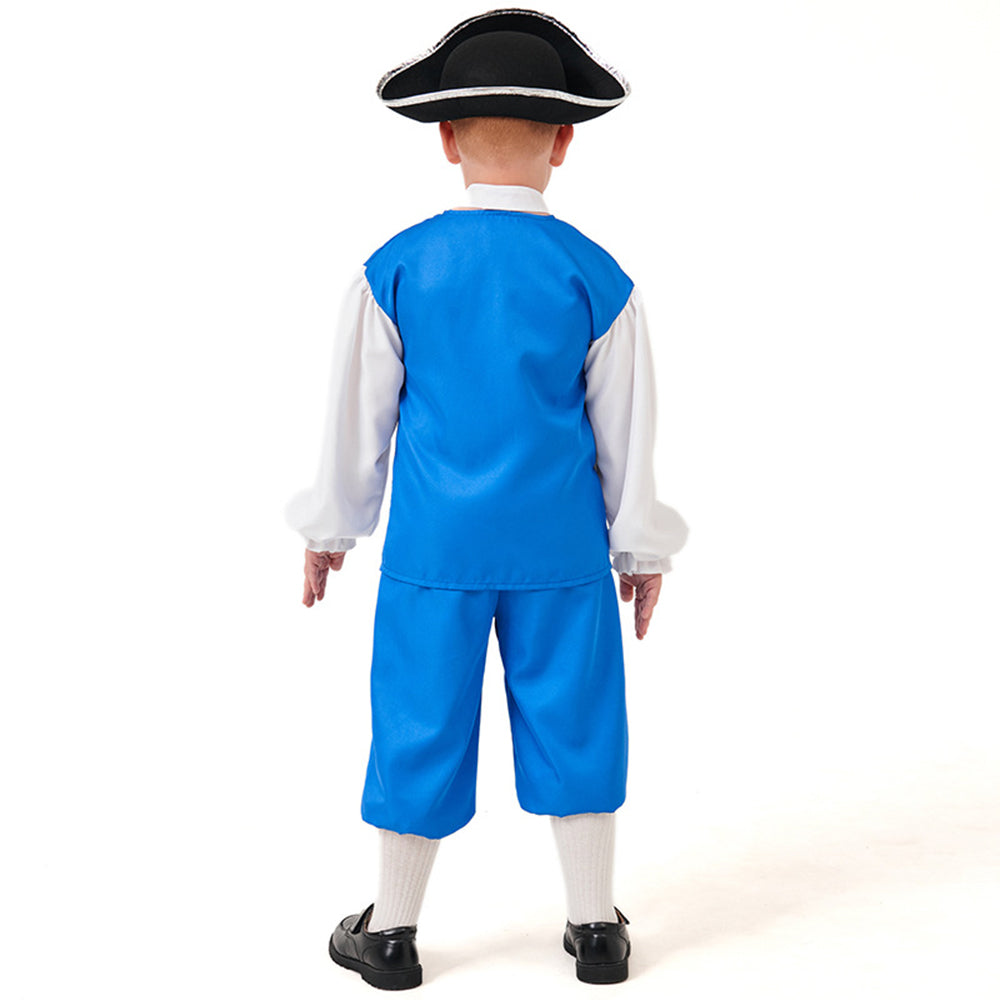 Kinder Cosplay Kostüm Outfits Halloween Karneval Anzug Pirat Kapitän Wikinger-Outfit