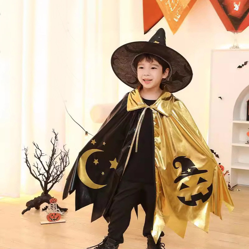 Kinder Cosplay Kürbis Kostüm Outfits Halloween Karneval Anzug Kinder Zauberer