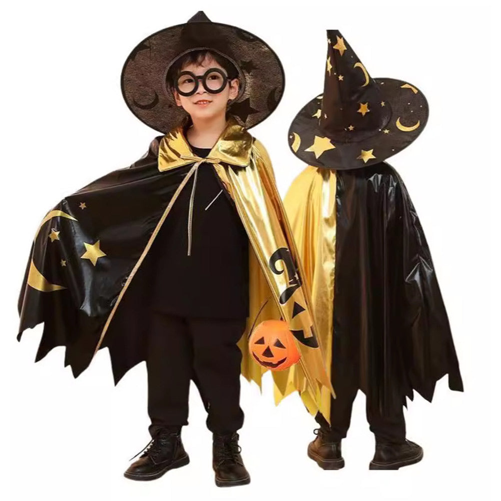 Kinder Cosplay Kürbis Kostüm Outfits Halloween Karneval Anzug Kinder Zauberer