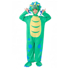 Kinder Dinosaurier Bühne Performance Jumpsuit Cosplay Kostüm Outfits Halloween Karneval Anzug