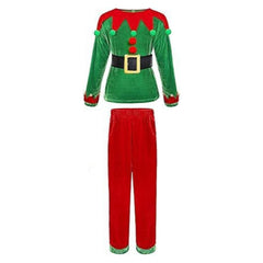 Kinder Elfenkostüm Grünes Weihnachten Cosplay Kostüm Outfits Halloween Karneval Anzug