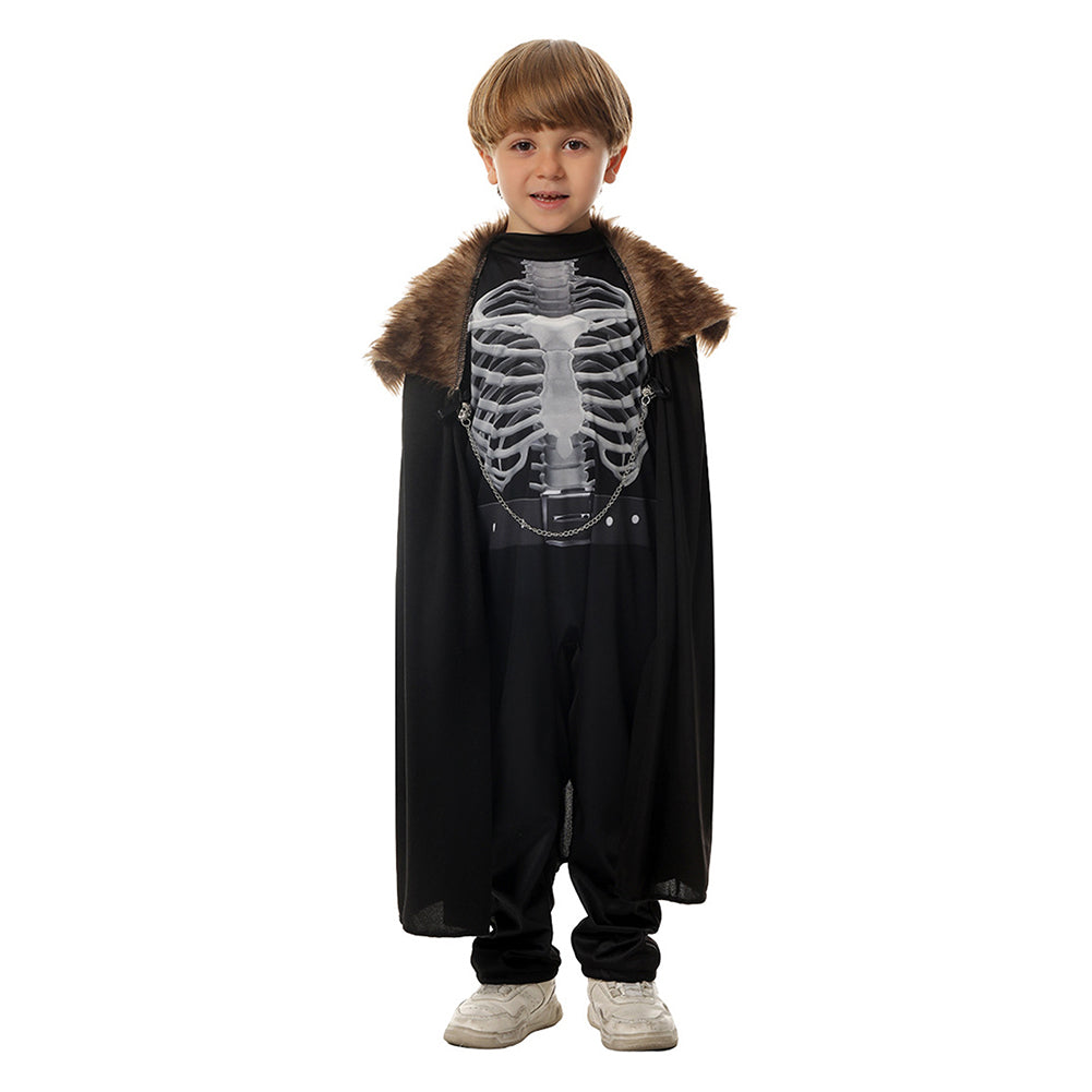 Kinder Halloween Totenkopf Ritter cosplay kostüm Outfits Halloween Karneval Anzug