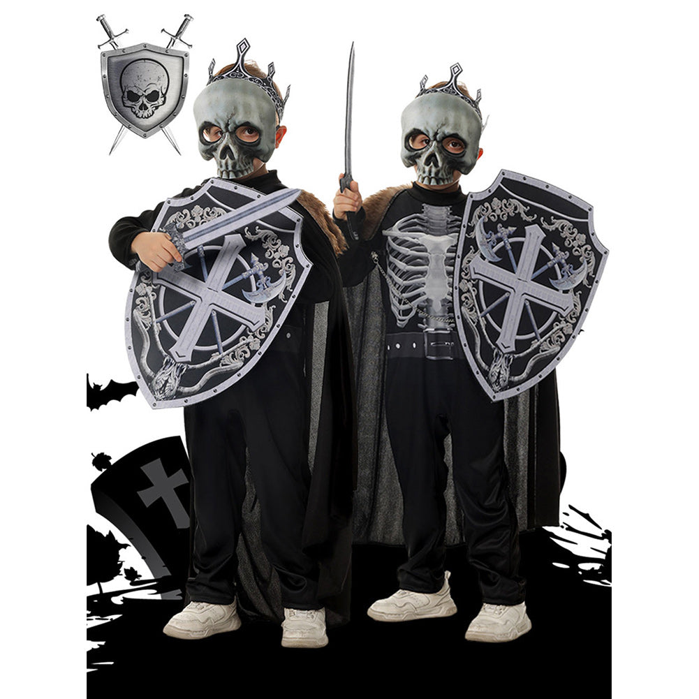 Kinder Halloween Totenkopf Ritter cosplay kostüm Outfits Halloween Karneval Anzug