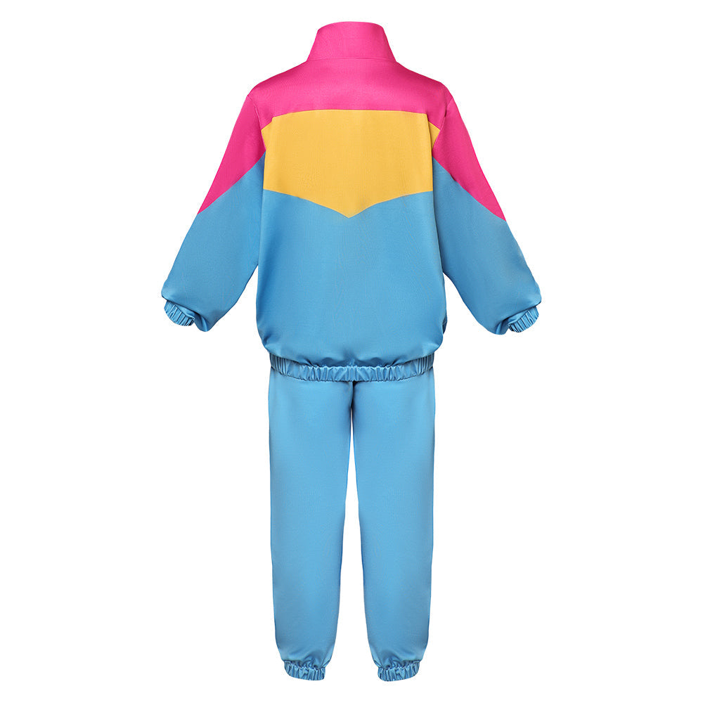 Kinder Hip Hop Kostüm 80er Jahre Trainingsanzug Retro Dance Sportswear Cosplay Kostüm Outfits Halloween Karneval Anzug