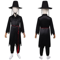 Kinder Jinu Saja schwarz Kostüm Set Kpop Demon Hunters Saja Boys Jinu Saja Cosplay Outfits