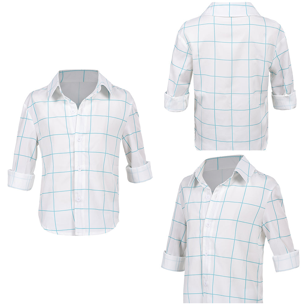 Kinder Jinu Saja weiß Shirt Kpop Demon Hunters Saja Boys Jinu Cosplay Outfits