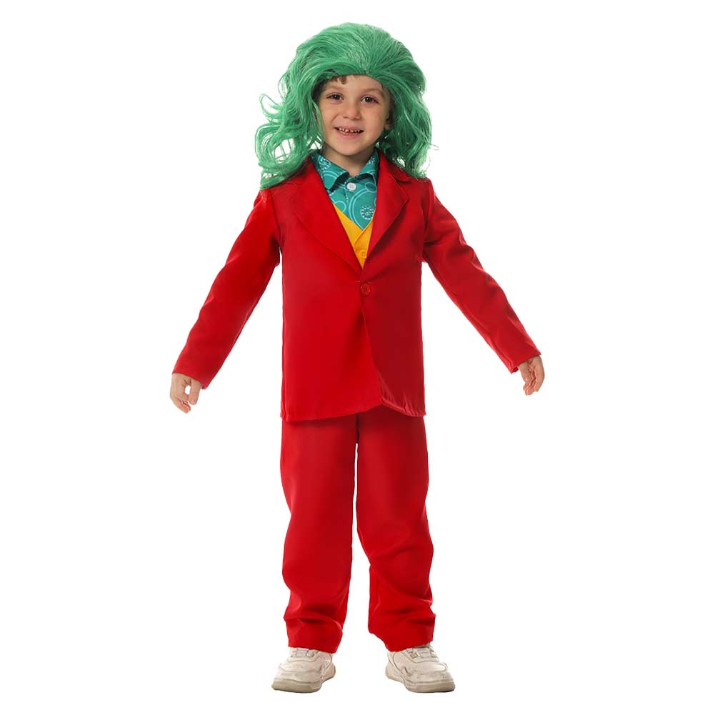 Kinder Joker Cosplay Kostüm Outfits Halloween Karneval Anzug