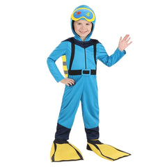 Kinder Jumpsuit Tauchen Professional Cosplay Kostüm Outfits Halloween Karneval Anzug