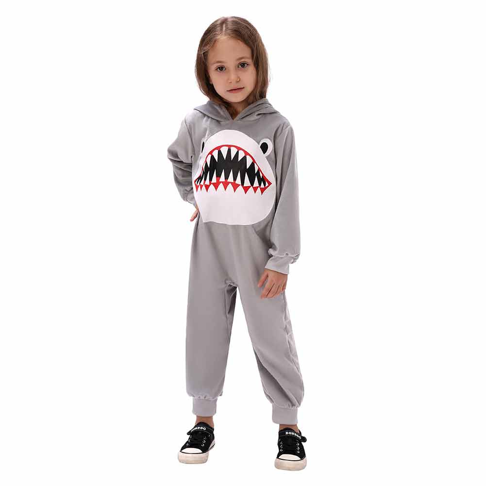 Kinder Jumpsuit Tier Overall Hai Rollenspiel Cosplay Anzug