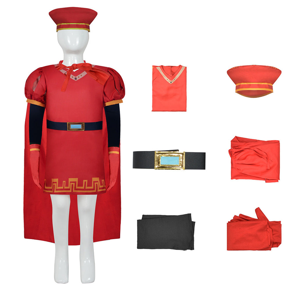 Kinder Jungen Lord Farquaad Kostüm Set Shrek Lord Farquaad Outfits